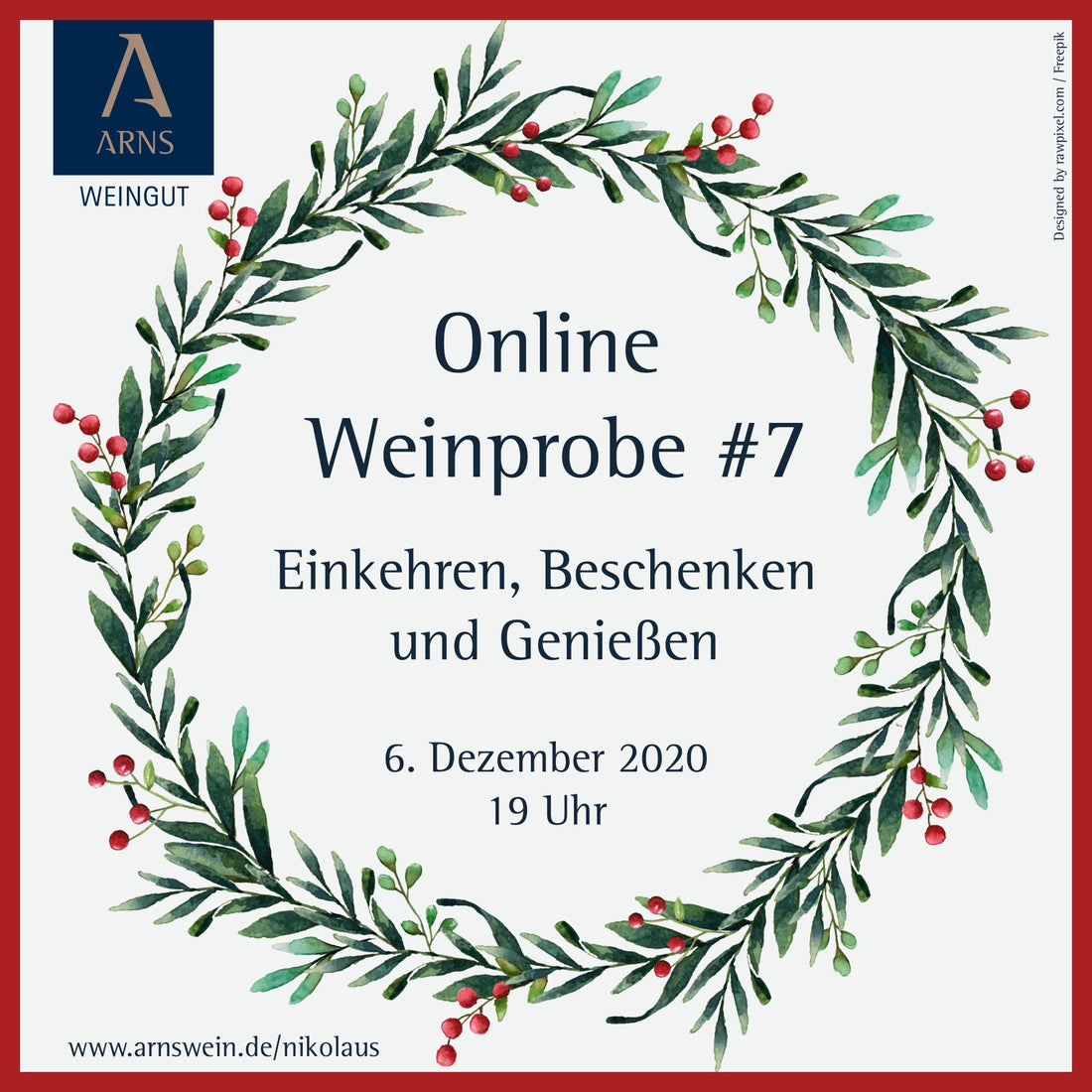 #7 Online Weinprobe am 2. Advent und Nikolaustag