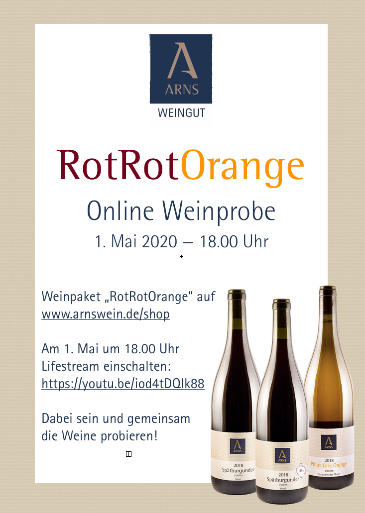 Online Weinprobe RotRotOrange