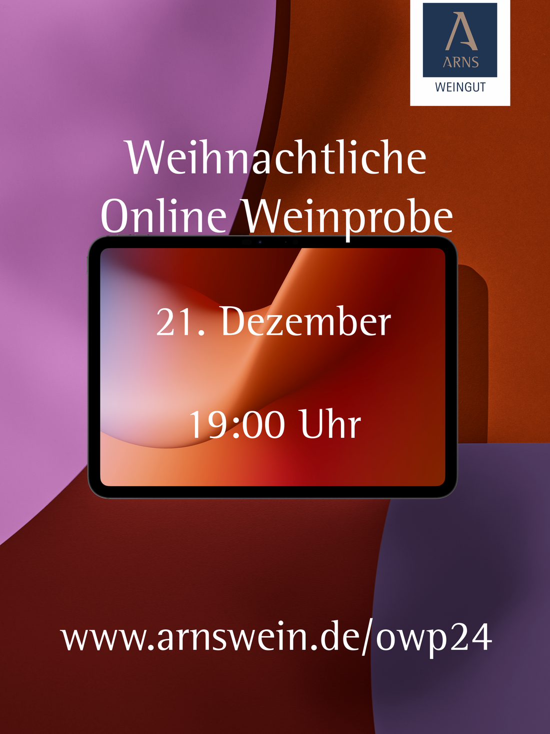 Weihnachtliche Online Weinprobe