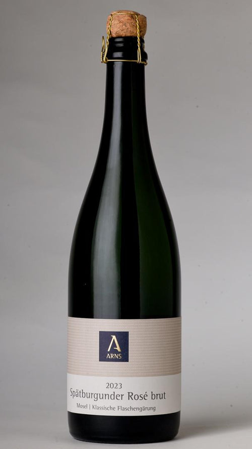 Flasche 2023 Spätburgunder Winzersekt Rosé brut, Bio-Sekt vom Weingut Arns, Mosel