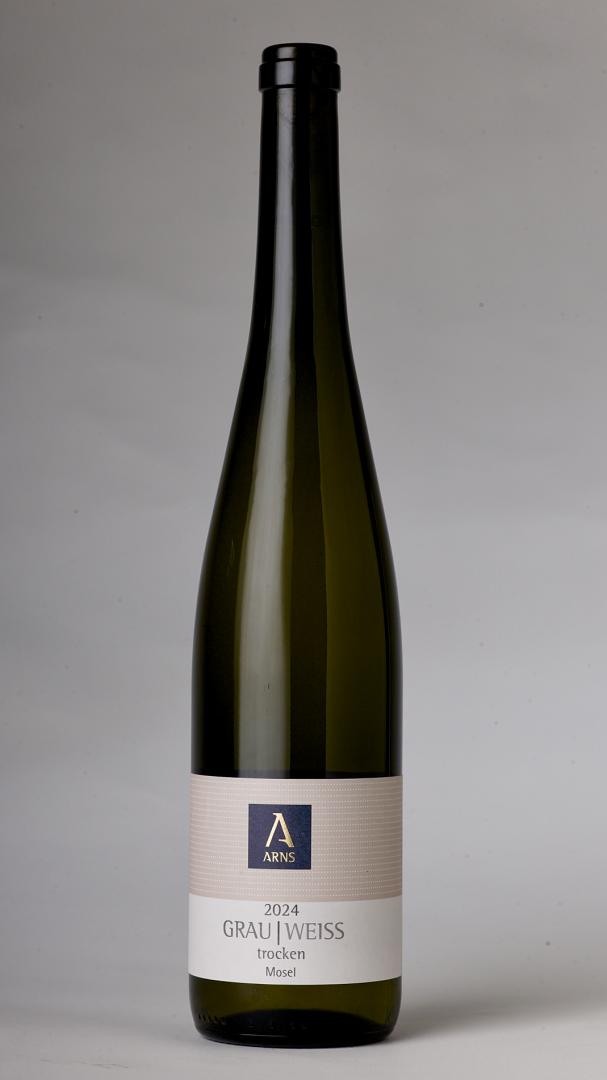 Flasche 2024 Grau/Weiss trocken, Burgunder-Cuvée bio vom Weingut Arns, Mosel