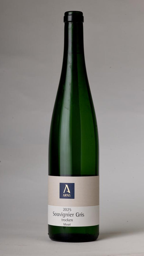 Flasche 2025 Souvignier Gris trocken, Bio-Weißwein (Piwi) vom Weingut Arns, Mosel