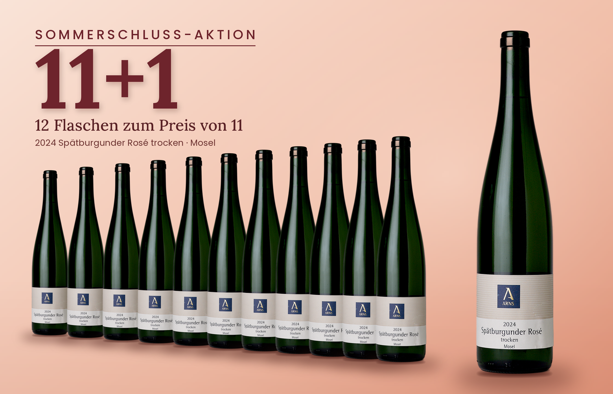 Rosé 11+1 Sommerschluss-Aktion — 12 Flaschen zum Preis von 11