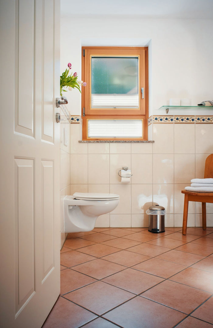 Badezimmer der Ferienwohnung im Weingut Arns